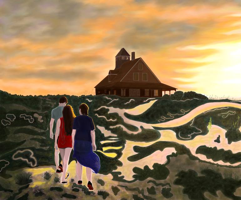Original Figurative Beach Digital by Evan Sklar