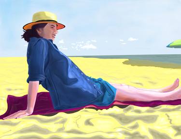 Woman At Rockaway Beach - Limited Edition 1 of 10 thumb