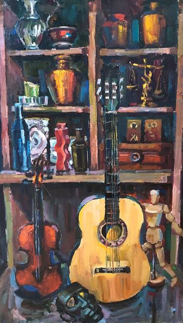 Figures in the interior. Musical still life thumb