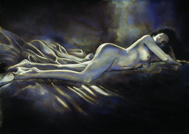 Original Nude Painting by Dimitris Koskinas