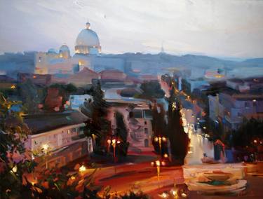 Original Impressionism Cities Paintings by Tetiana Ivanova
