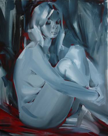 Original Expressionism Nude Paintings by Tetiana Ivanova