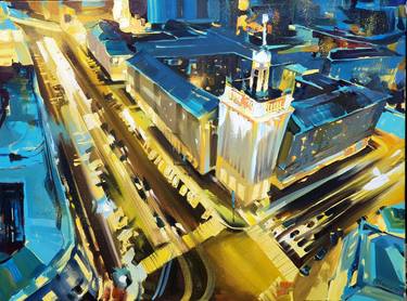 Original Expressionism Cities Paintings by Tetiana Ivanova