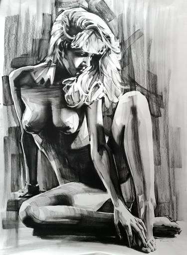 Original Erotic Drawing by Tetiana Ivanova
