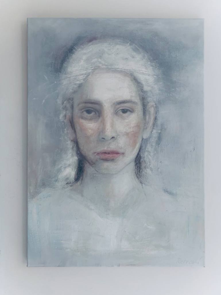 Original Portrait Painting by Renata Retrova