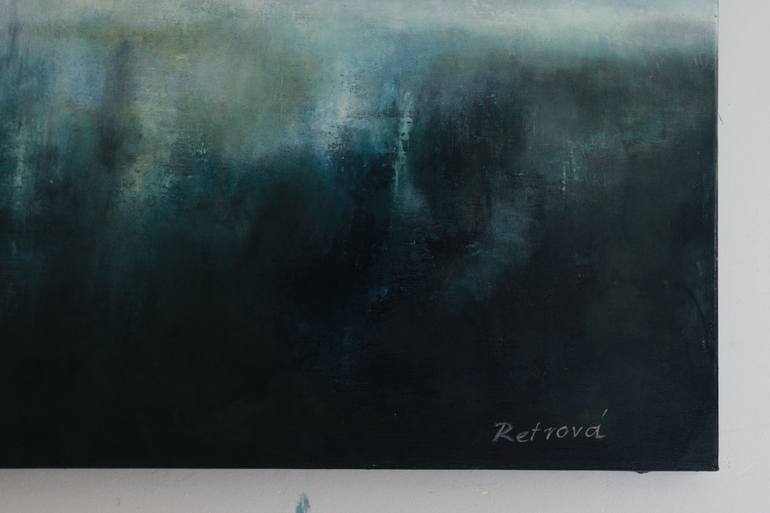 Original Abstract Expressionism Abstract Painting by Renata Retrova