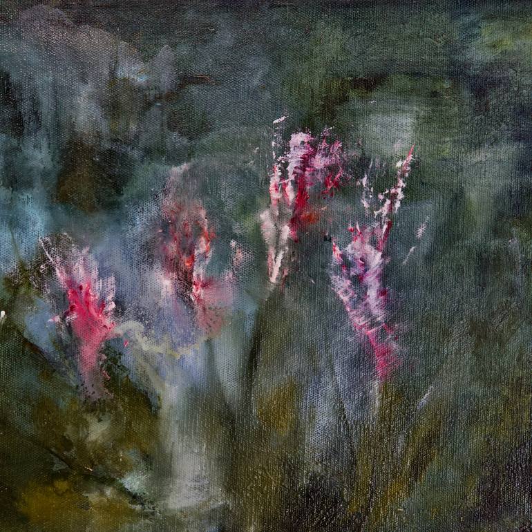 Original Abstract Botanic Painting by Renata Retrova