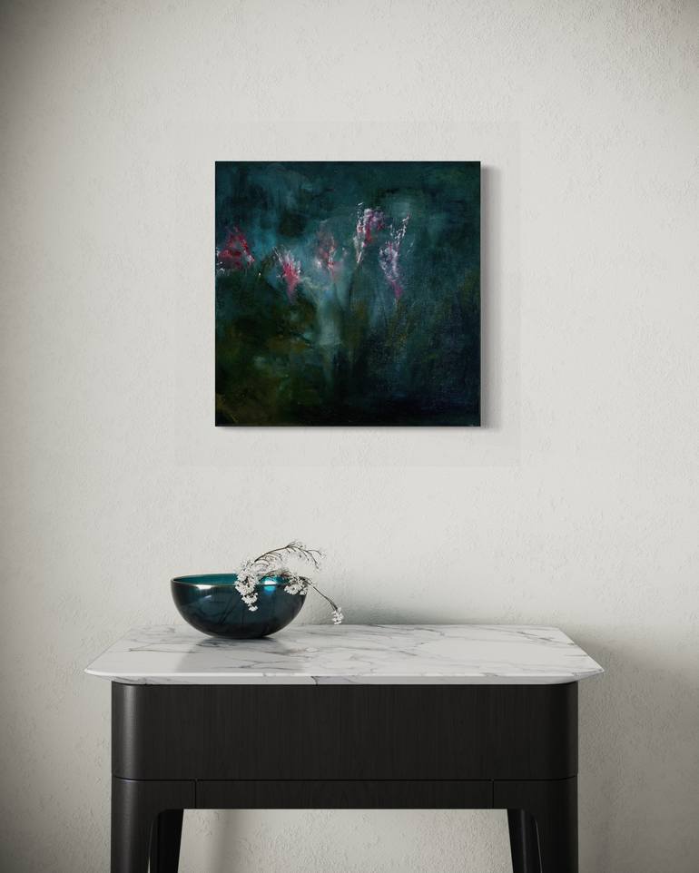 Original Abstract Botanic Painting by Renata Retrova