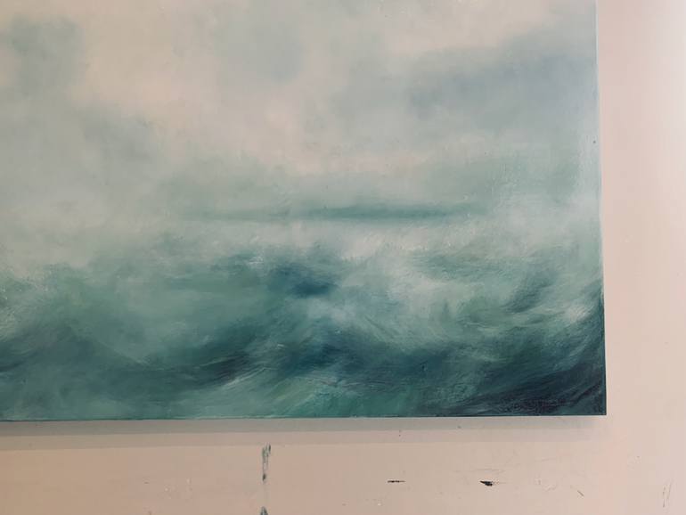 Original Abstract Expressionism Seascape Painting by Renata Retrova