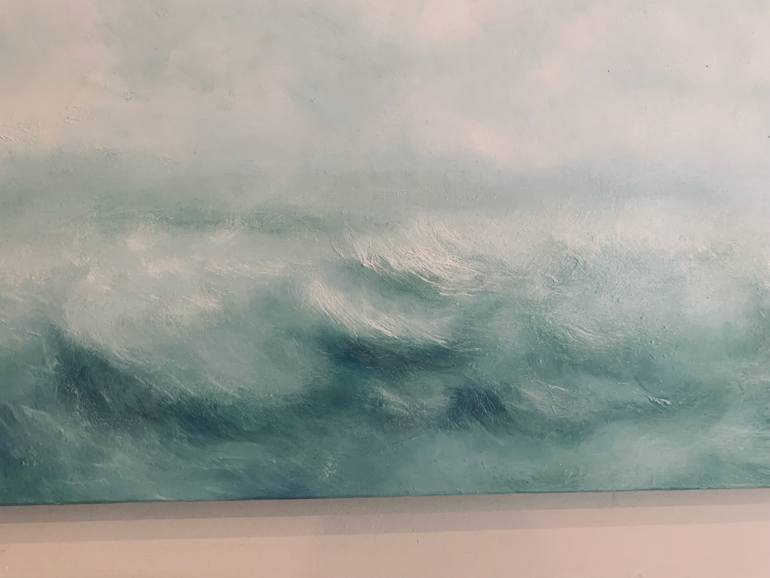 Original Abstract Expressionism Seascape Painting by Renata Retrova