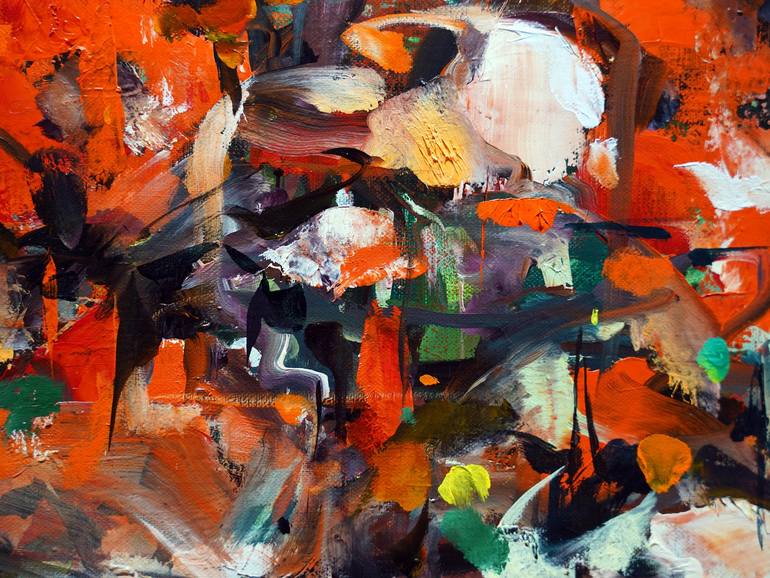 Original Abstract Expressionism Abstract Painting by HYUNJU KIM