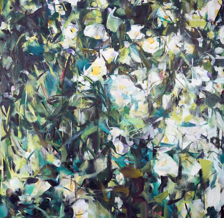 Original Expressionism Floral Painting by Hyunju Kim