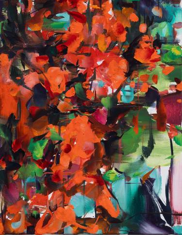 Print of Floral Paintings by HYUNJU KIM