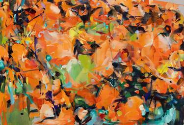 Original Abstract Expressionism Aerial Painting by HYUNJU KIM