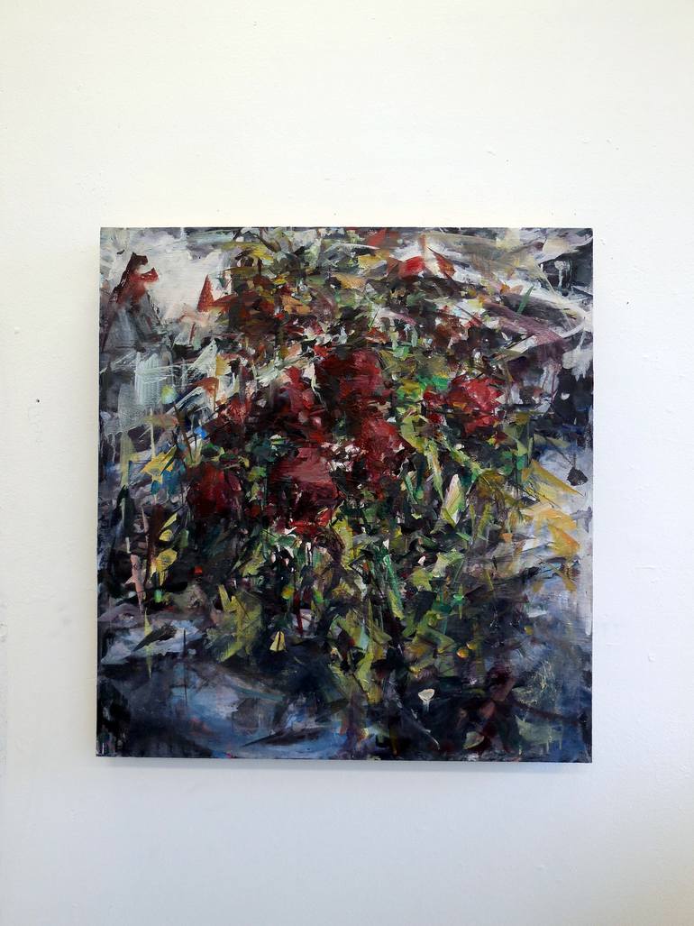 Original Abstract Expressionism Floral Painting by Hyunju Kim