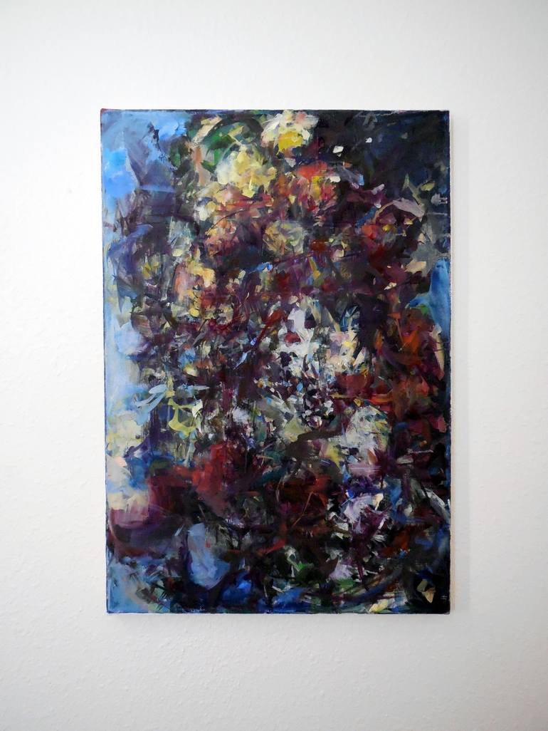 Original Abstract Expressionism Floral Painting by HYUNJU KIM