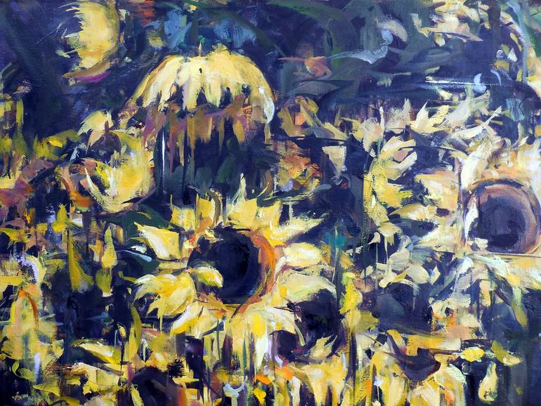 Original Expressionism Floral Painting by Hyunju Kim