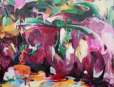 Print of Abstract Expressionism Fantasy Paintings by HYUNJU KIM