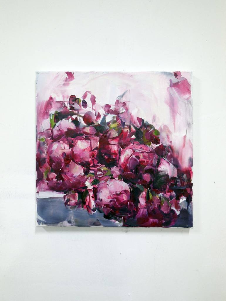 Original Fine Art Floral Painting by HYUNJU KIM