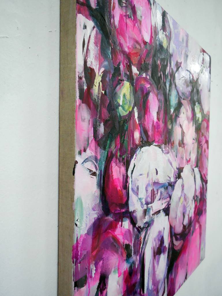Original Expressionism Floral Painting by Hyunju Kim
