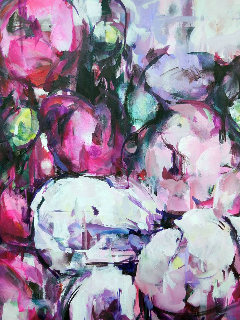 Original Expressionism Floral Painting by Hyunju Kim