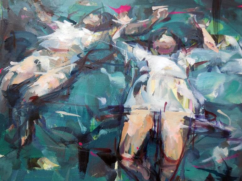 Original Expressionism Water Painting by Hyunju Kim