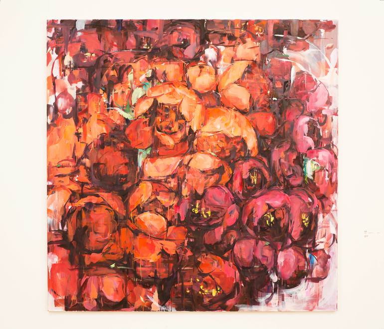 Original Expressionism Floral Painting by Hyunju Kim