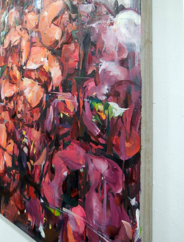 Original Expressionism Floral Painting by HYUNJU KIM