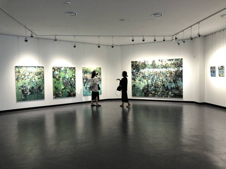 Original Expressionism Landscape Painting by HYUNJU KIM