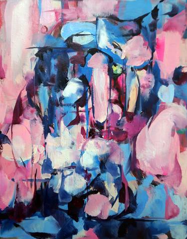 Print of Abstract Expressionism Fantasy Paintings by HYUNJU KIM