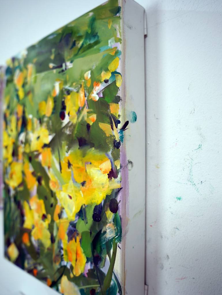Original Expressionism Floral Painting by Hyunju Kim