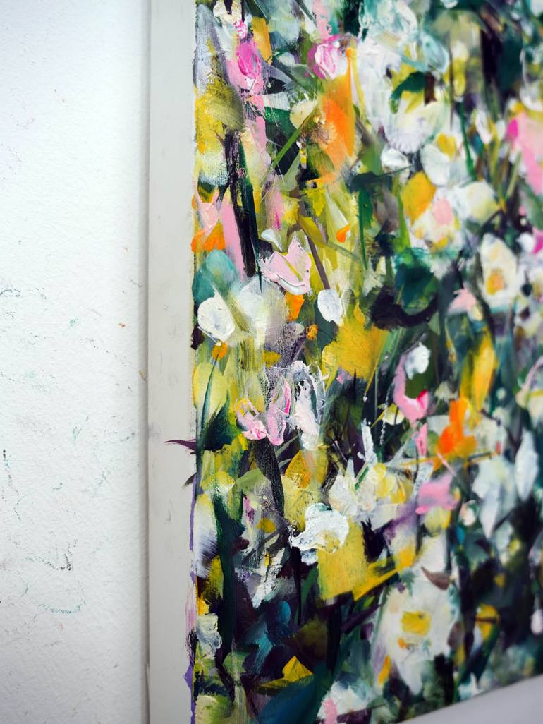 Original Expressionism Floral Painting by Hyunju Kim