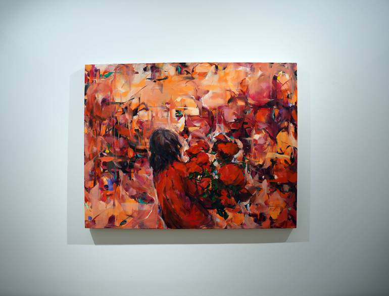 Original Abstract Expressionism Fantasy Painting by Hyunju Kim