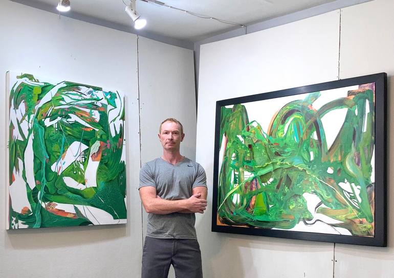 Original Expressionism Abstract Painting by James Sanders