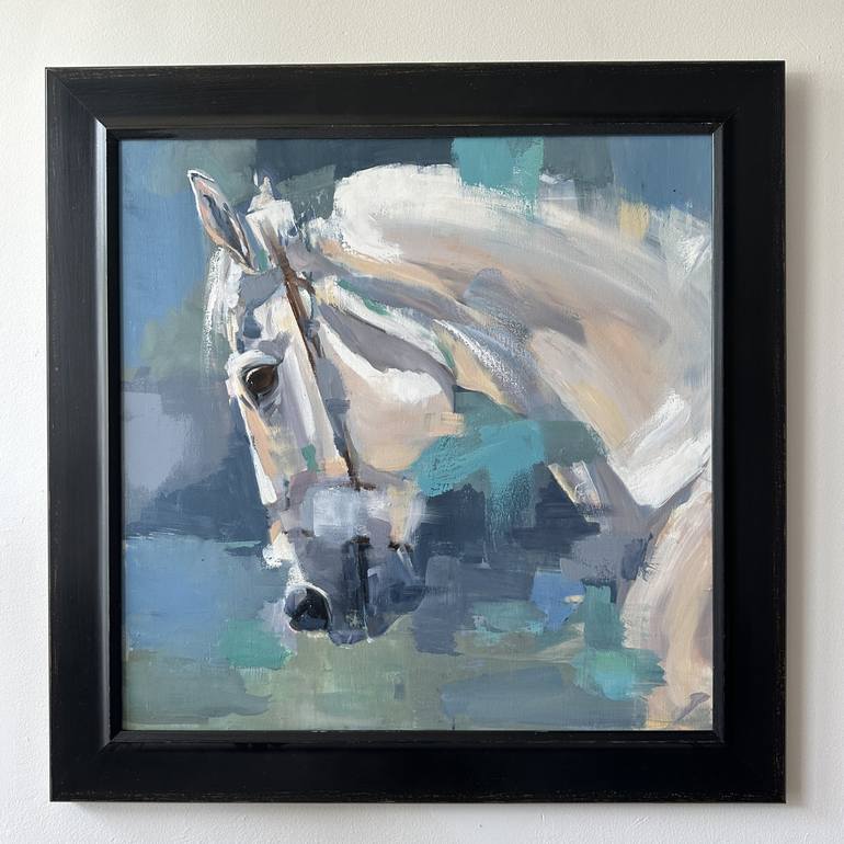 Original Abstract Horse Painting by Weatherly Stroh