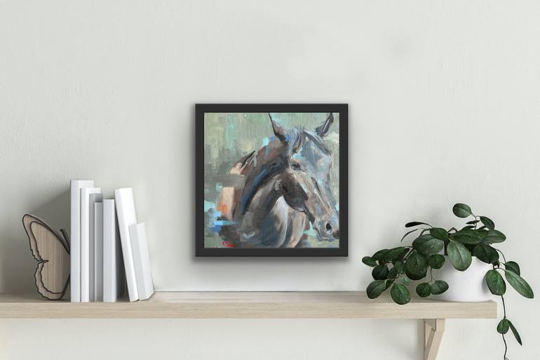 Original Abstract Horse Painting by Weatherly Stroh