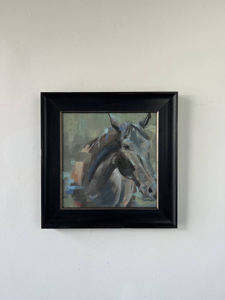 Original Abstract Horse Painting by Weatherly Stroh