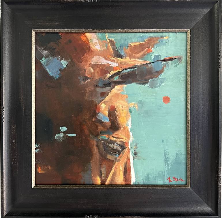 Original Abstract Expressionism Animal Painting by Weatherly Stroh