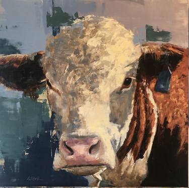 Print of Abstract Cows Paintings by Weatherly Stroh