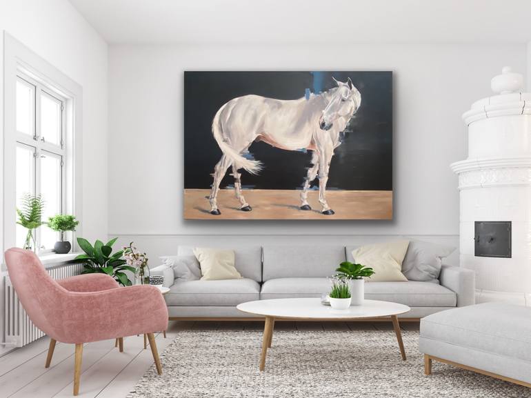 Original Abstract Horse Painting by Weatherly Stroh