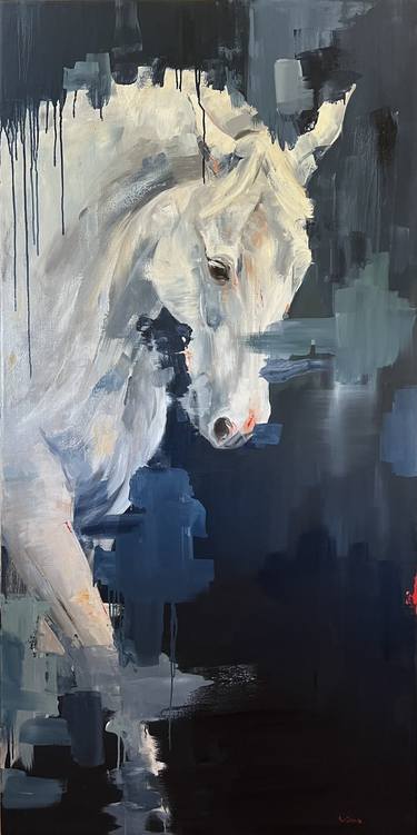 Original Abstract Expressionism Horse Paintings by Weatherly Stroh