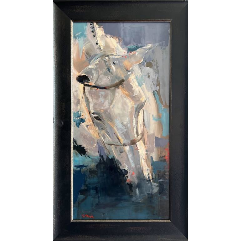 Original Abstract Horse Painting by Weatherly Stroh