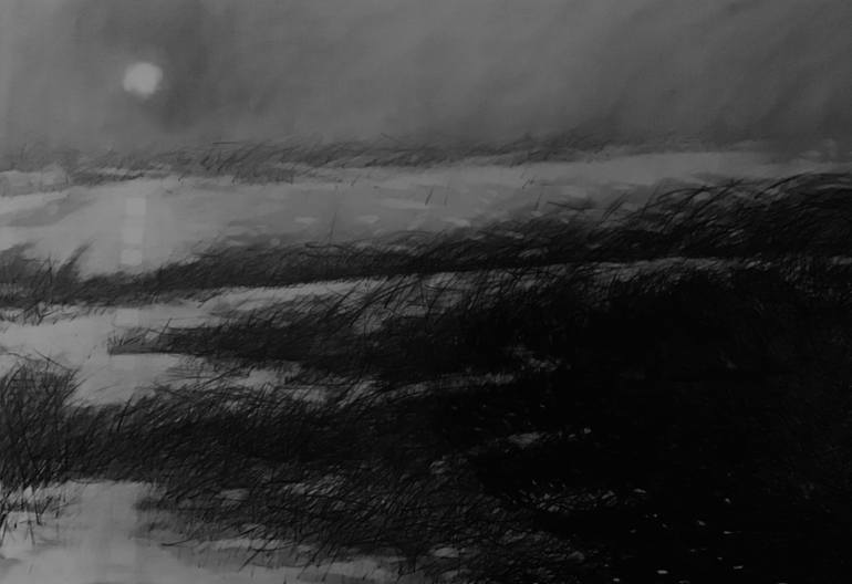 Original Conceptual Landscape Drawing by Ronald Vlasic