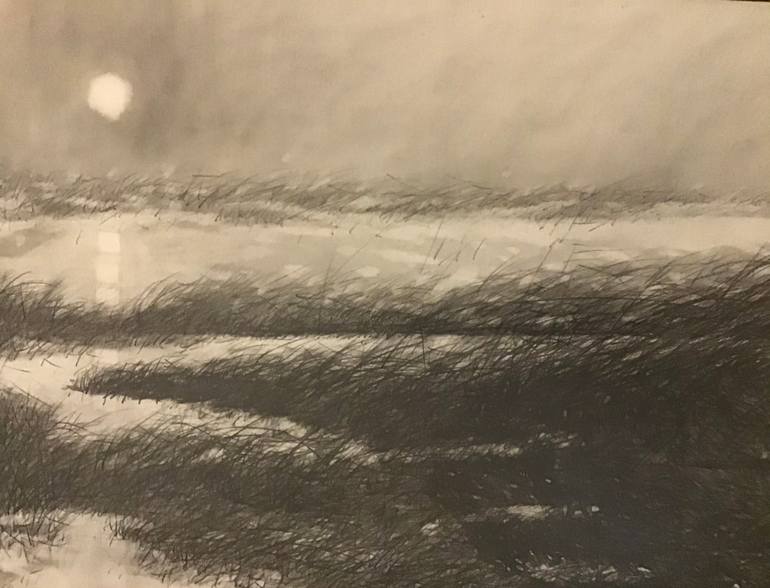 Original Conceptual Landscape Drawing by Ronald Vlasic