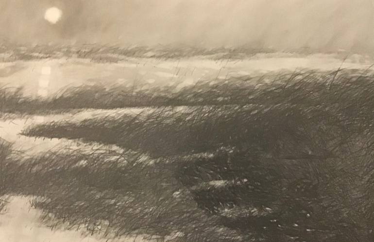 Original Conceptual Landscape Drawing by Ronald Vlasic