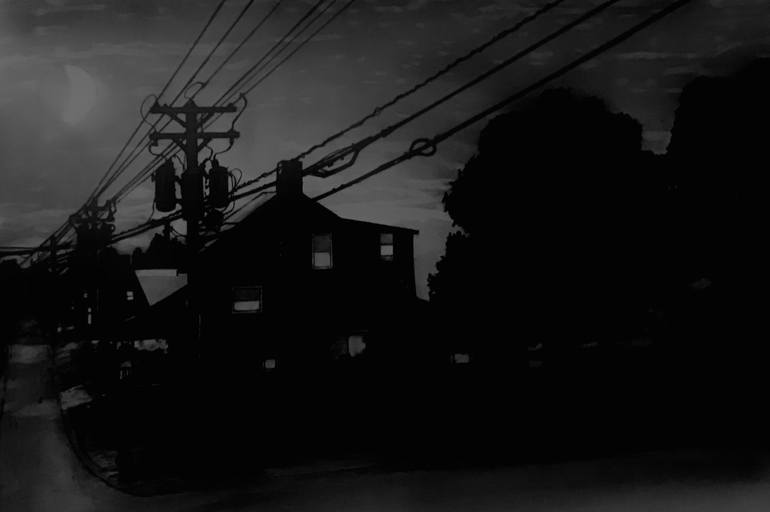 Original Illustration Landscape Drawing by Ronald Vlasic