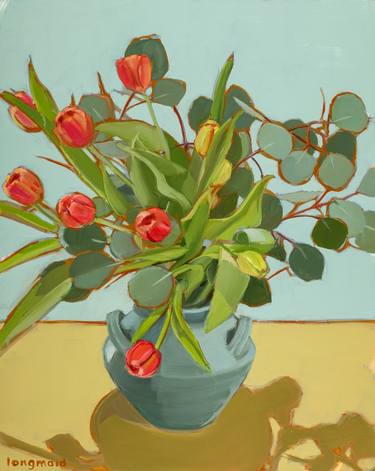 Original Contemporary Floral Painting by Kate Longmaid