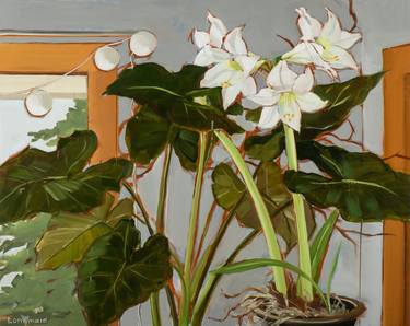 Print of Contemporary Floral Paintings by Kate Longmaid
