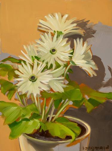 Original Contemporary Floral Painting by Kate Longmaid