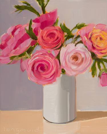 Print of Fine Art Floral Paintings by Kate Longmaid